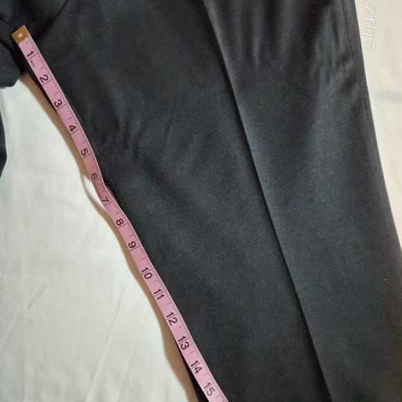 Talbots Windsor Italian Flannel Black Trousers Size 14P Petites - Picture 6 of 10